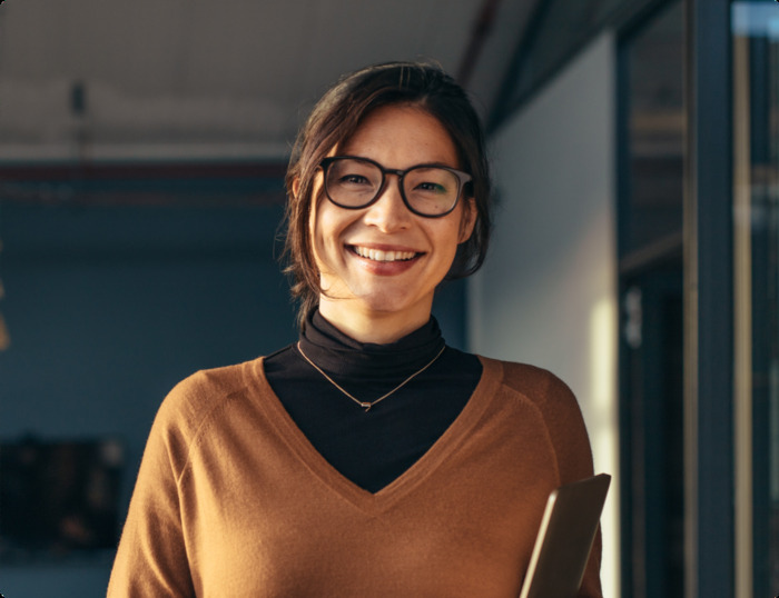 Picture of a woman smiling